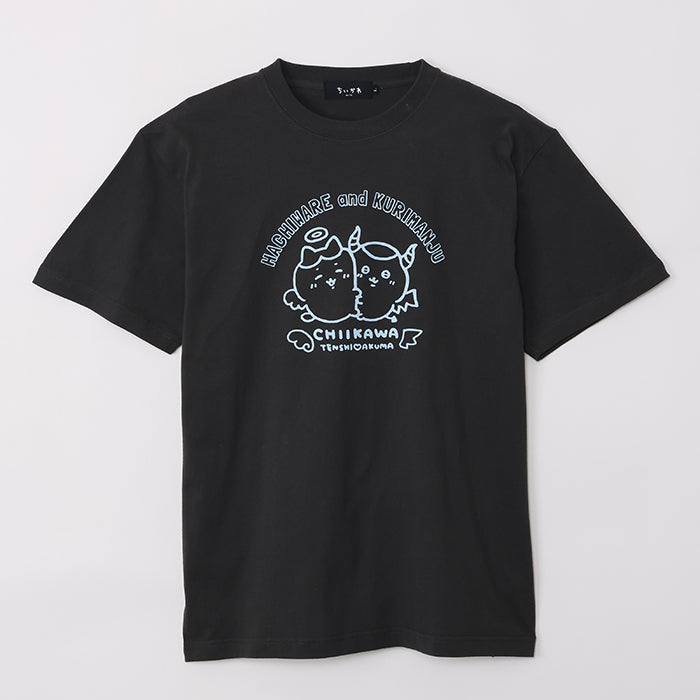 ちいかわ てんし♡あくま Tシャツ（ハチワレ＆くりまんじゅう スミ）