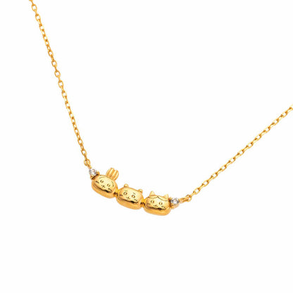[Pre-order]Chiikawa Silver Necklace (Friends), Expected to Ship in Early March 2023]