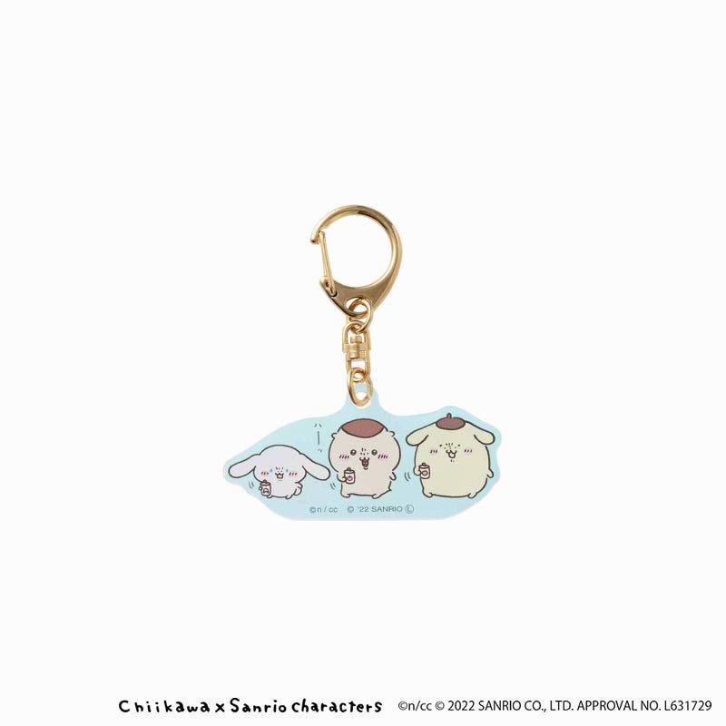 Chikawa x Sanrio Characters Aurora Aurora Keychain (Hah)