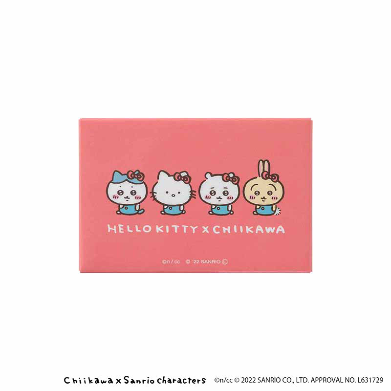 chikawa x sanrio角色方形磁铁（Hello Kitty X Chikawa）