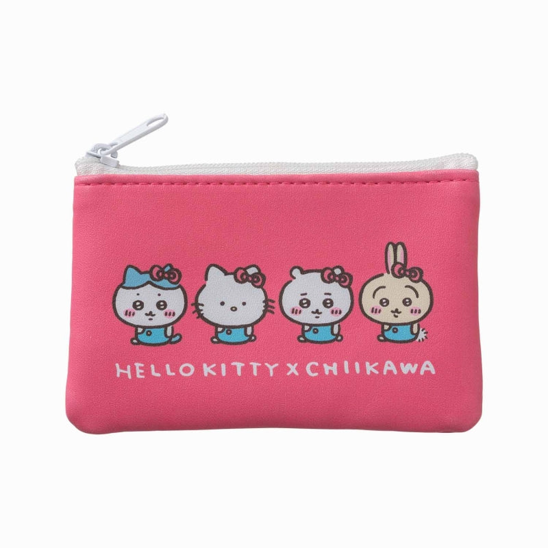 Chikawa x Sanrio Characters Set of 2 Pouch (Hello Kitty x Chikawa)