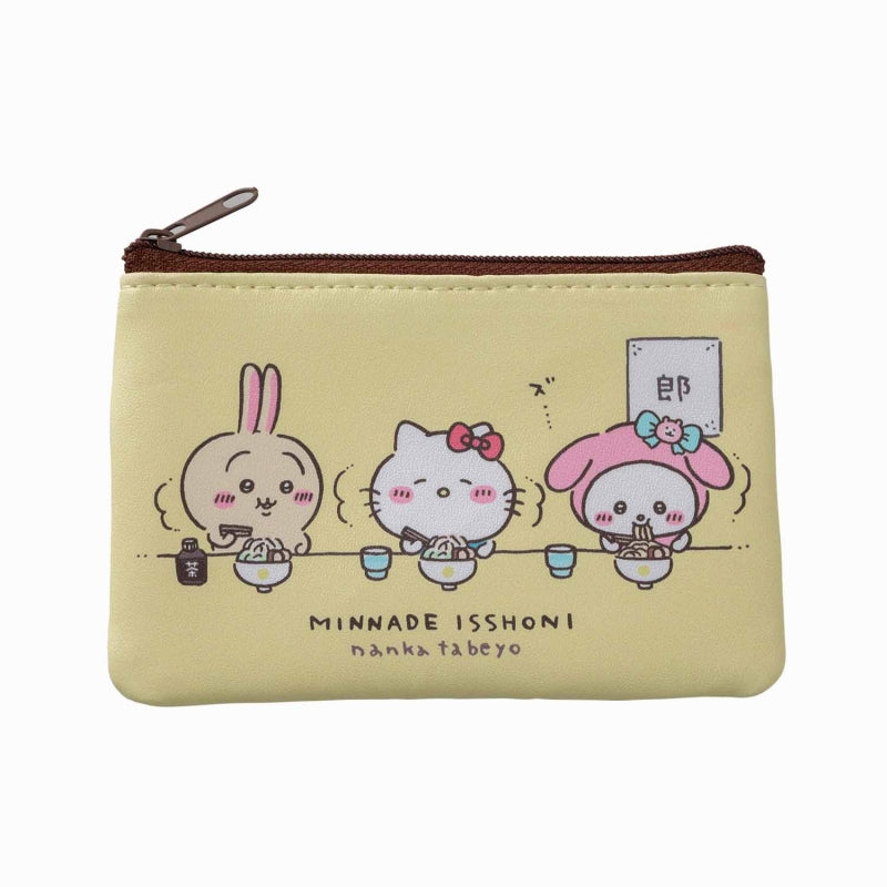 Chikawa x Sanrio Characters Set of 2 Pouch (Hello Kitty x Chikawa)