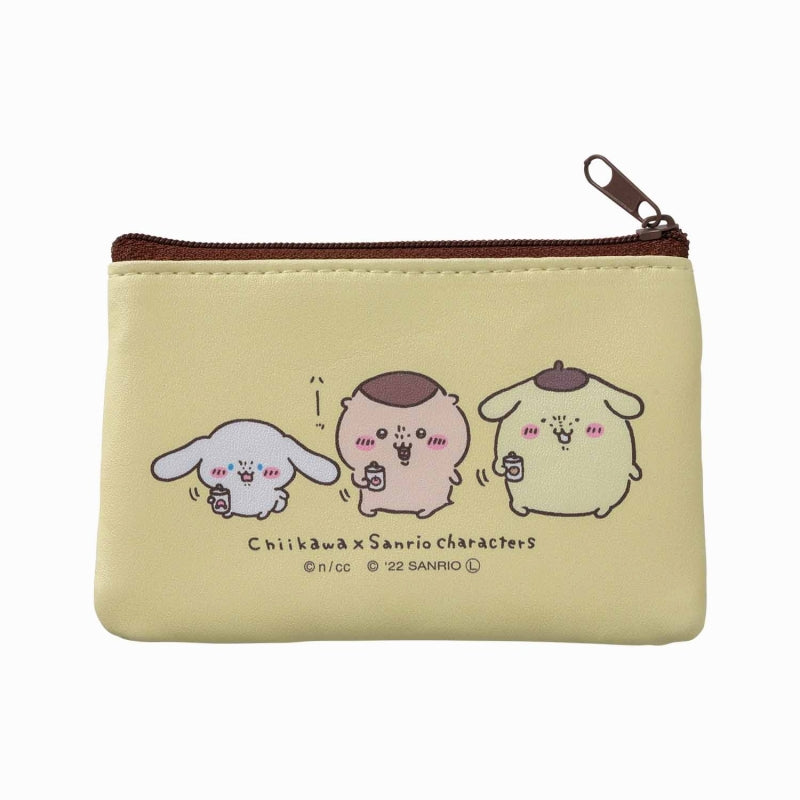 Chikawa x Sanrio Characters Set of 2 Pouch (Hello Kitty x Chikawa)