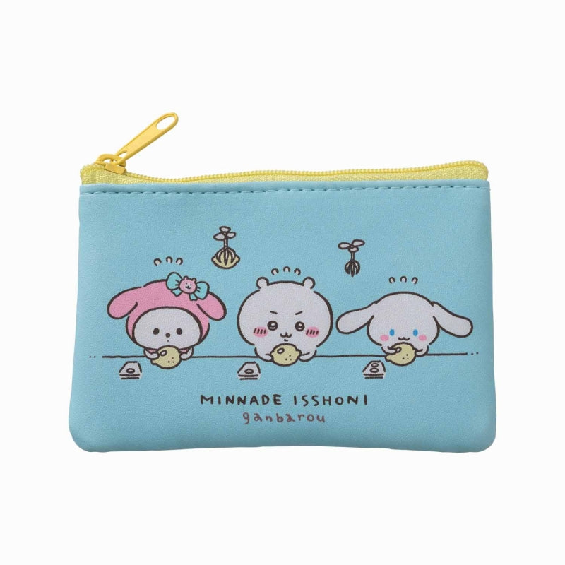 Chikawa x Sanrio Characters Set of 2 Pouch (Pompompurin x Chikawa)