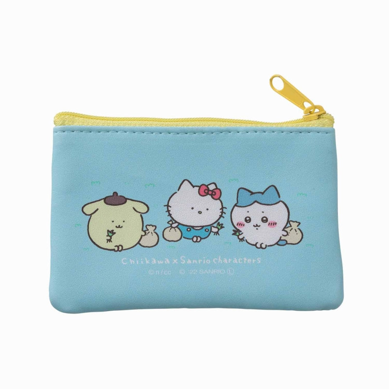 Chikawa x Sanrio Characters Set of 2 Pouch (Pompompurin x Chikawa)