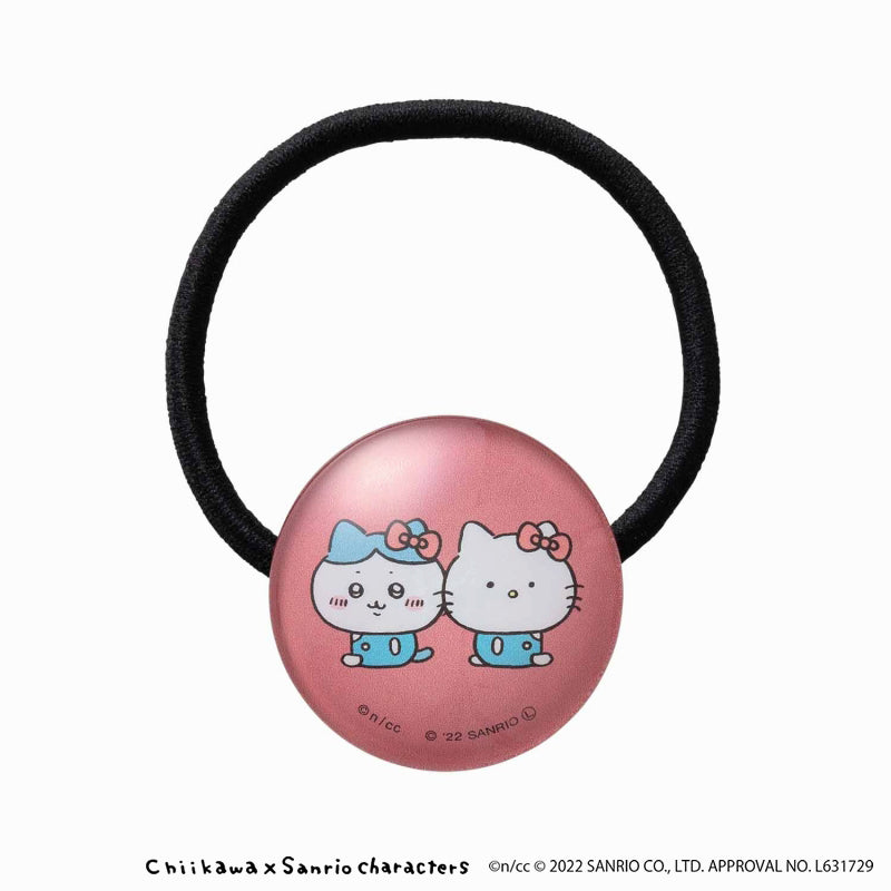 chikawa x sanrio角色玻璃髮膠（hachiware hello kitty）