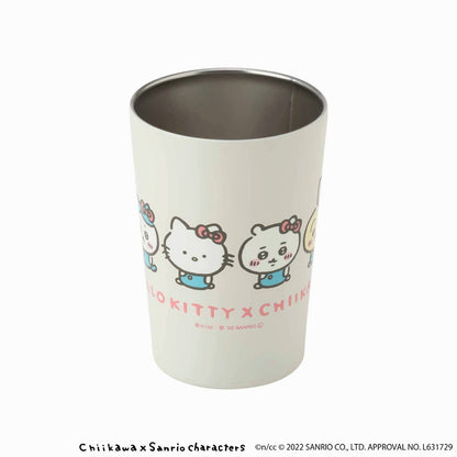 ちいかわ×サンリオキャラクターズ コンビニドリンクも入る保冷・保温タンブラー（ハローキティ×ちいかわ）