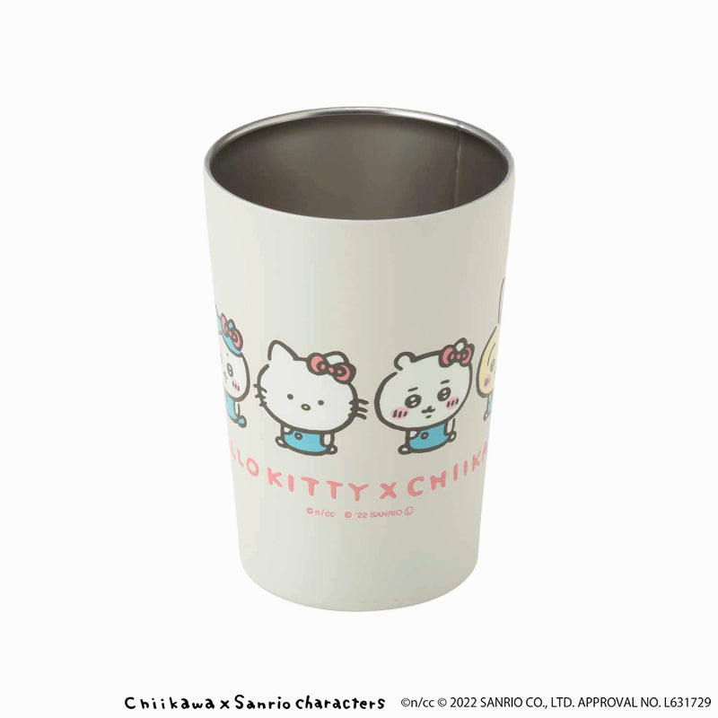 chiikawa x sanrio角色便利链接冷却 /加热玻璃杯（Hello Kitty X Chikawa）