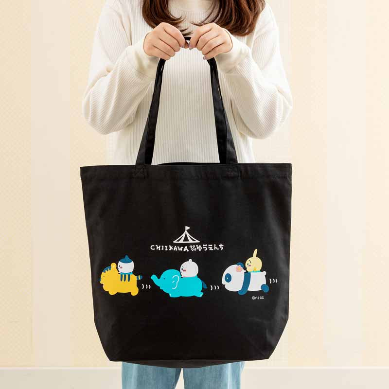 Chiikawa Wakuwaku Yueenchi Large tote bag (glue)