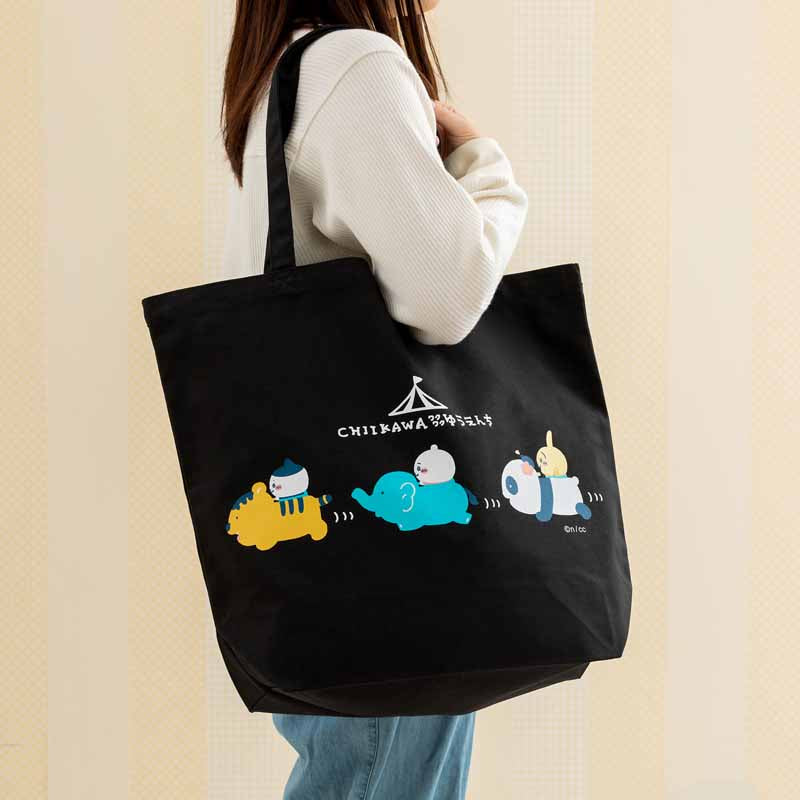 Chiikawa Wakuwaku Yueenchi Large tote bag (glue)