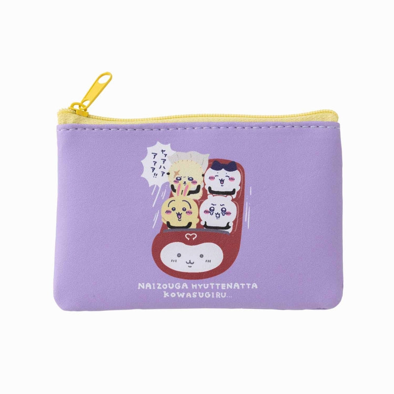 Chiikawa Waku Waku Yuenchi 2 pieces pouch (roller coaster)