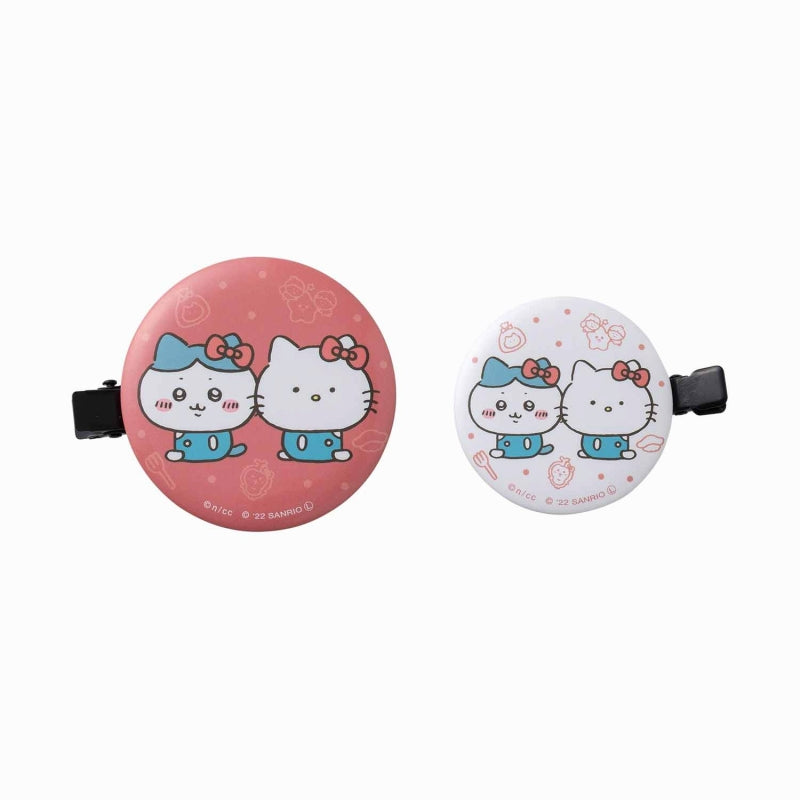 Chikawa x Sanrio Characters Cankan Bangs Clip (Hachiware Hello Kitty)