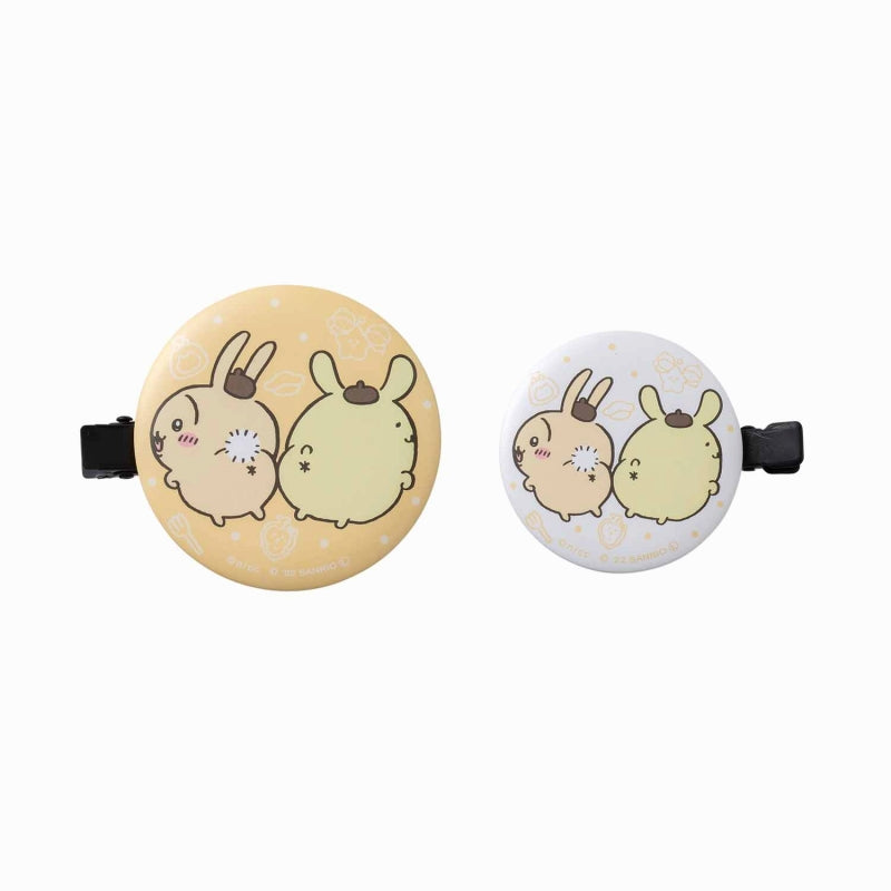 Chikawa x Sanrio Characters Cankan Bangs Clip (Rabbit / Pompompurin)