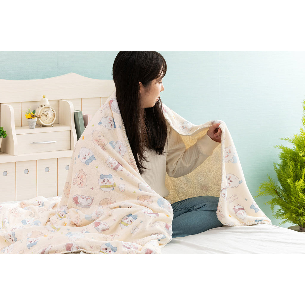 Chikawa Wakawa Large blanket blanket (ivory)