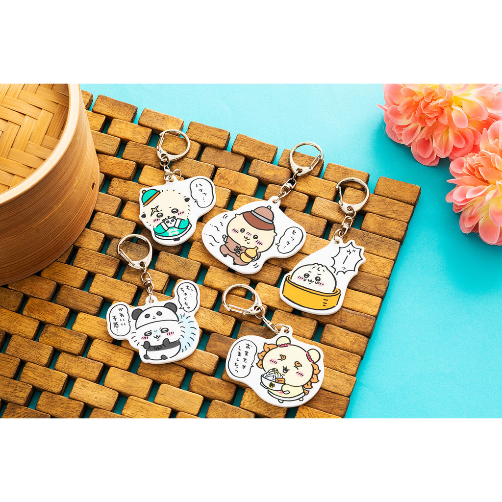 Chikawa Rice Acrylic Keychain (Momonga Panda)