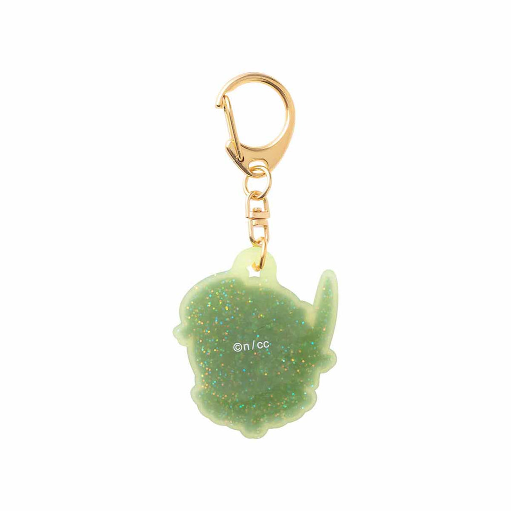 Rubber key holder with trading glitter (11 types in total)