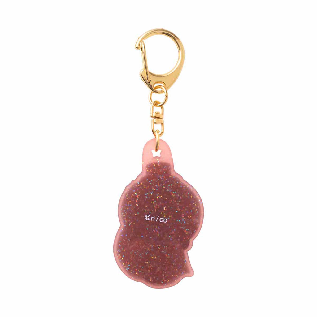 Rubber key holder with trading glitter (11 types in total)