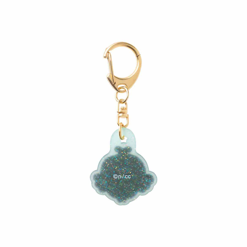 Rubber key holder with trading glitter (11 types in total)