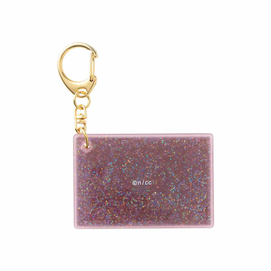 Rubber key holder with trading glitter (11 types in total)