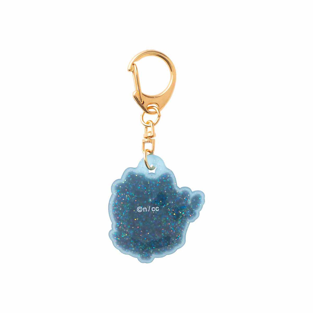 Rubber key holder with trading glitter (11 types in total)