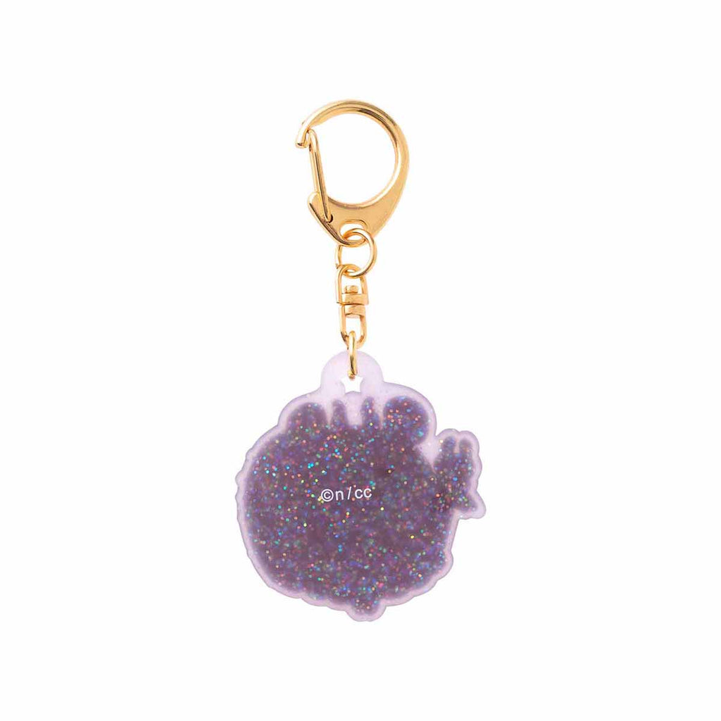 Rubber key holder with trading glitter (11 types in total)