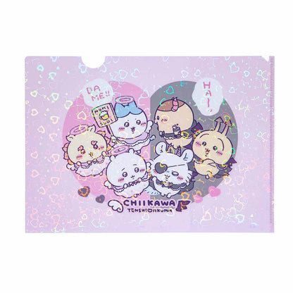 ちいかわ てんし♡あくま ホログラムA4クリアファイル（ハート）