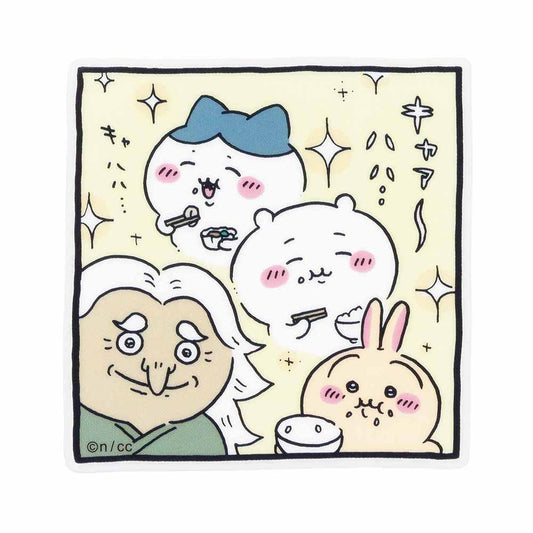 吉伊卡哇 可貼在手機上的透明貼紙（早餐）