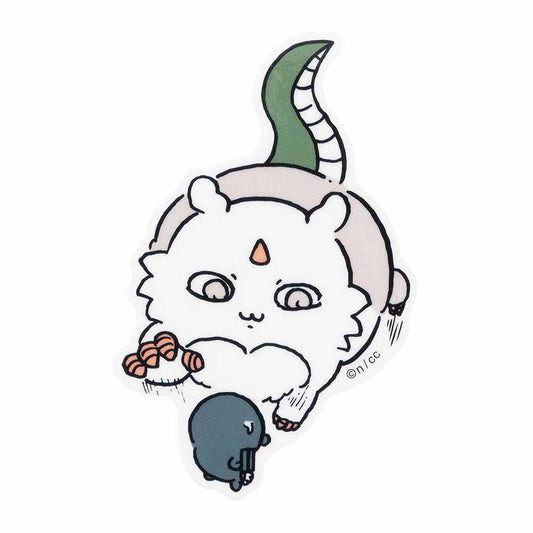 吉伊卡哇 可貼在手機上的透明貼紙（追趕）