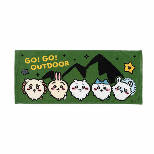 ちいかわ キャンプへGO! フェイスタオル