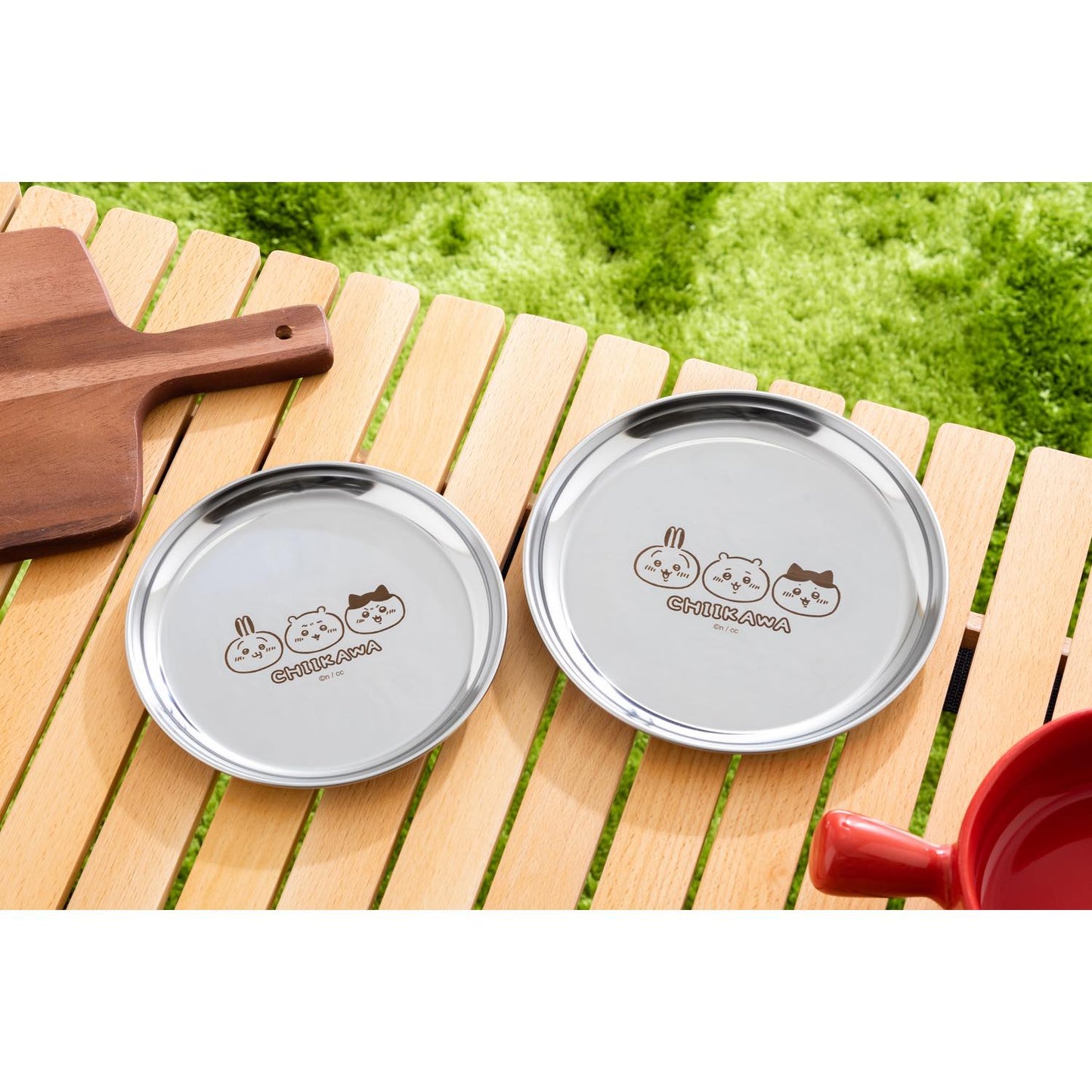 Chiikawa Go Camping! Stainless Plate (16 cm)