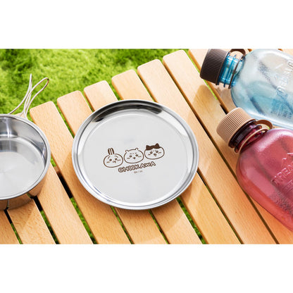 Chiikawa Go Camping! Stainless Plate (16 cm)