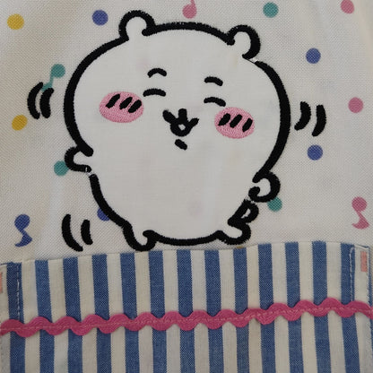 吉伊卡哇 圍裙（音符圓點 綠色）