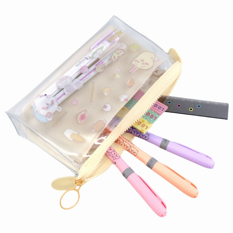 Chiikawa Clear Pouch Mitte（Rabbit＆Momonga）