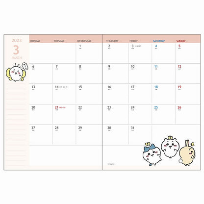 月曆A6手帳 吉伊卡哇（傳單）