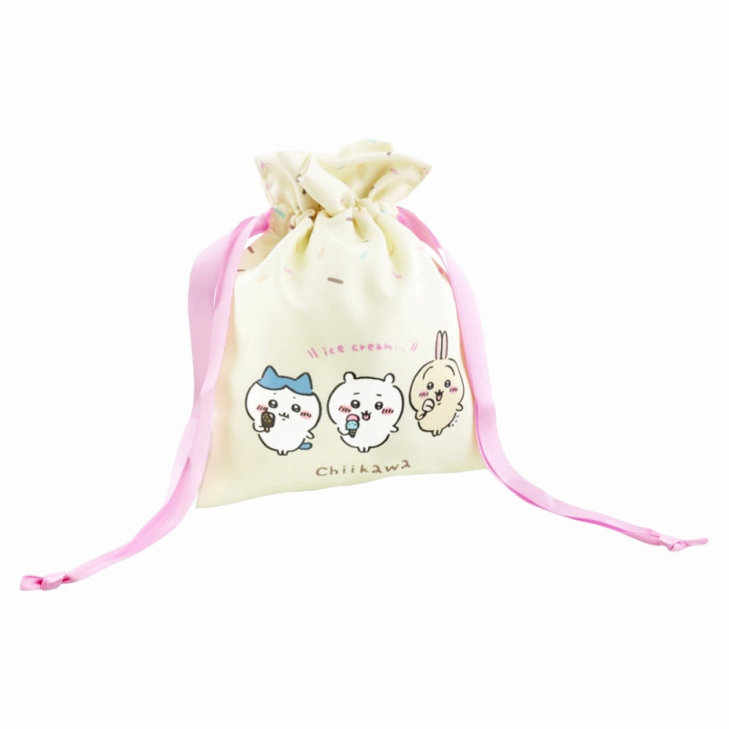 Chiikawa drawstring bag (ice)