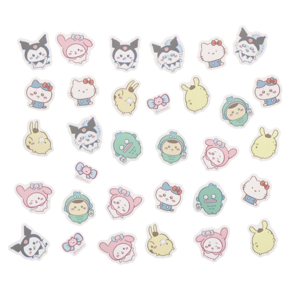 Chiikawa x Sanrio Characters Case Flake Seal (Pink)