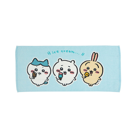 Chiikawa Face Towel 2P BL (Ice)