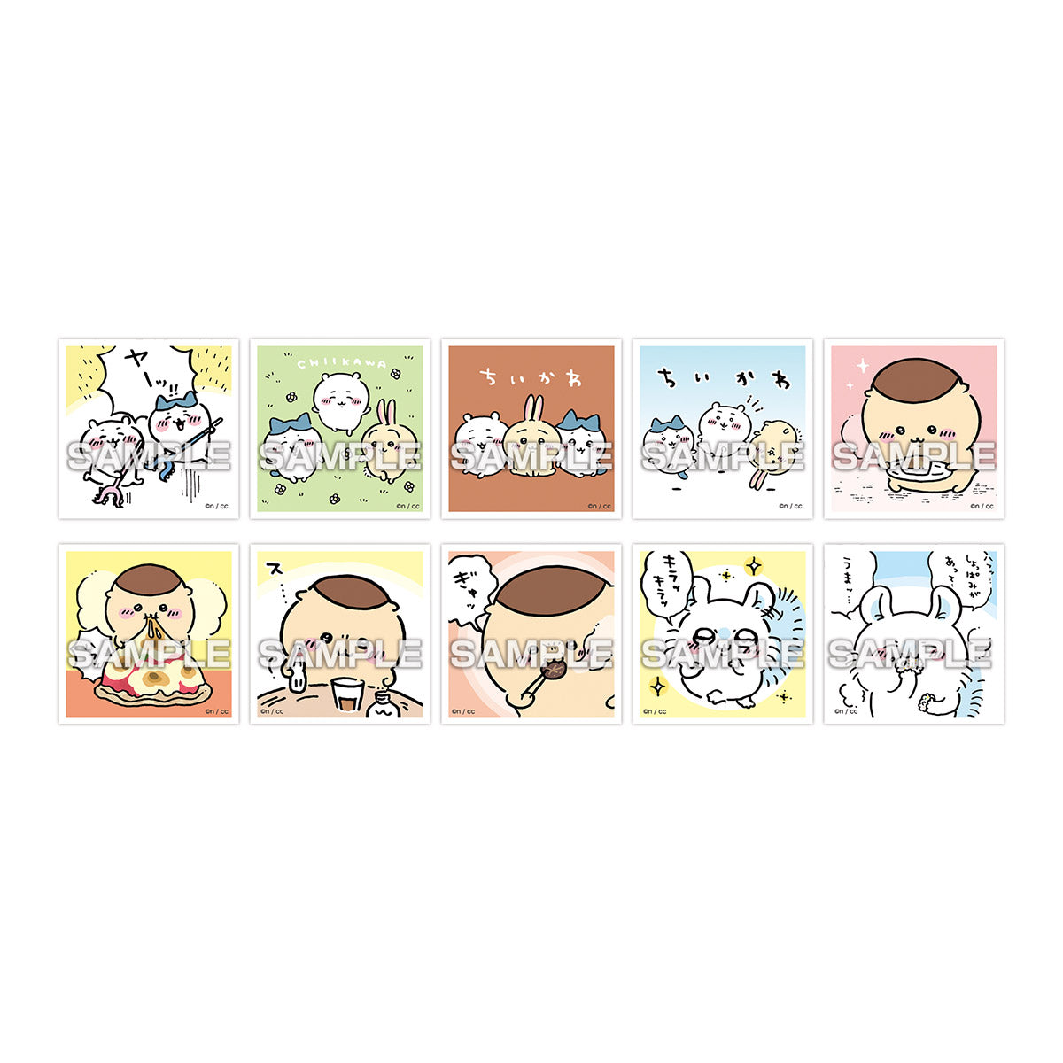 Chiikawa Collectible Sticker Gum (50 types in total) 1 Box, 20 Packs