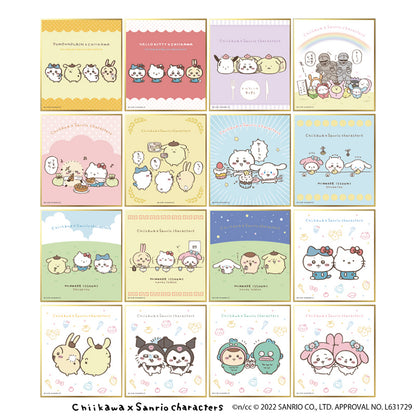 Chiikawa × Sanrio Characters Color Paper Collection (All 16 Types) 1 Box, 16 Pieces