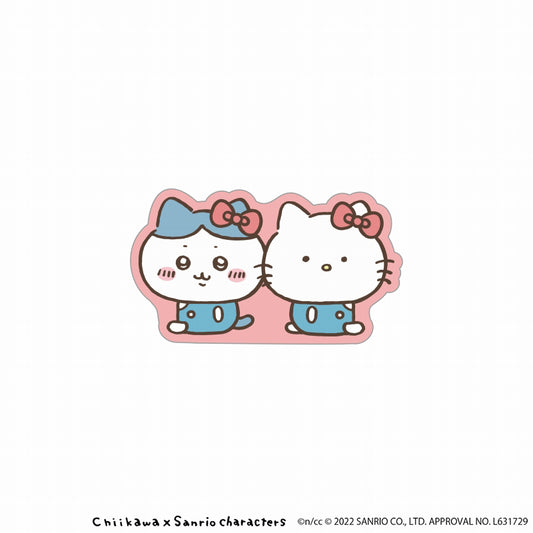 치이카와×산리오 캐릭터즈 아크릴 클립 (헬로키티 하치와레)