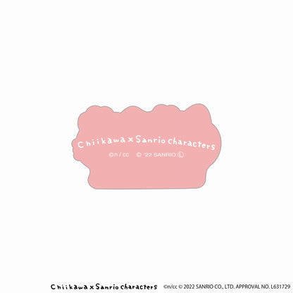 Chiikawa × Sanrio Characters Acrylic Clip (Hello Kitty Hachiware)