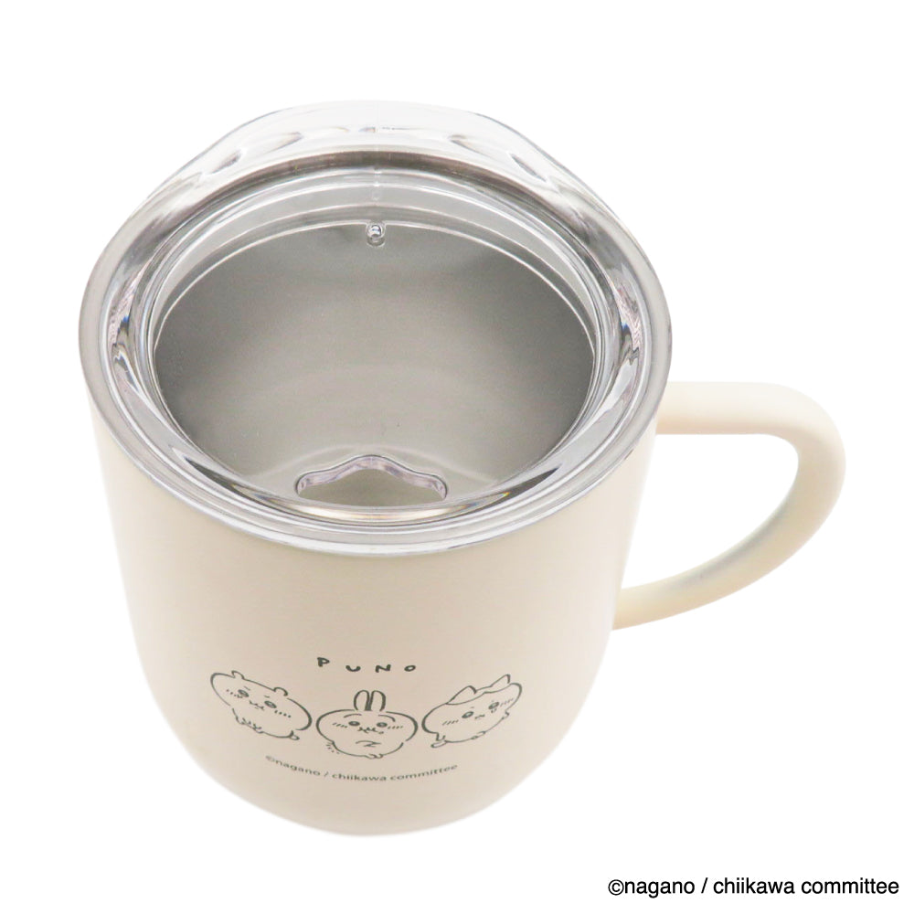 Stainless steel mug (PUN! × 3) with Chikawa lid