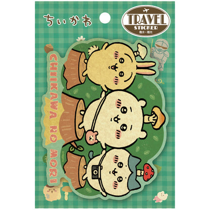 吉伊卡哇 旅行貼紙（1）吉伊卡哇＆八割＆兔子