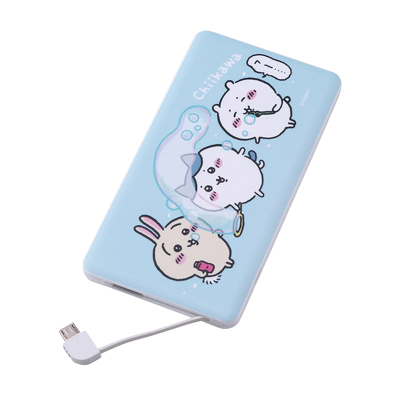 Chiikawa 4000mah USB 출력 Richuen Polimer Charger 2.1a (Soap Bubble)