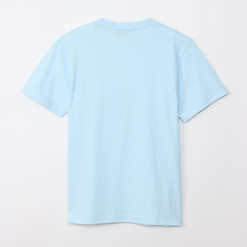 Seriously Karakukai Kawa T -shirt RUN AWAY Light Blue