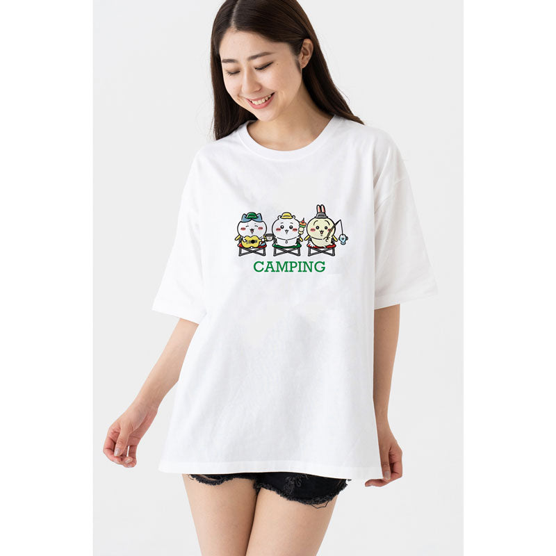 ちいかわ キャンプへGO! ビッグシルエットTシャツ