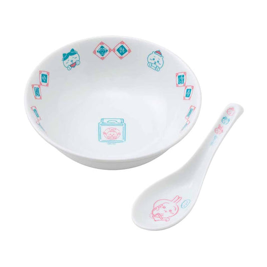 吉伊卡哇飯店 拉麵碗與湯匙套裝